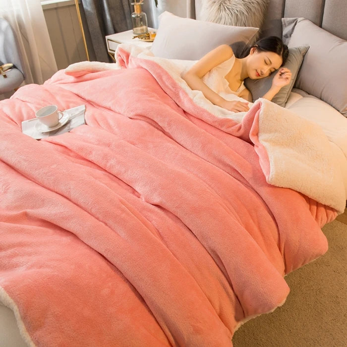 Heavy Wool Throw Bed Blankets